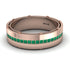 Emerald Eternal Elegance Men’s Wedding Ring - Roman No. 5