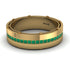 Emerald Eternal Elegance Men’s Wedding Ring - Roman No. 4 image 2