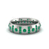 Emerald Gold Men's Wedding Ring - Zion No. 21