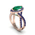 Emerald Marquise Split Shank Engagement Ring - Carly No. 65 image 1