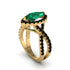 Emerald Marquise Split Shank Engagement Ring - Carly No. 34 image 1