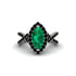 Emerald Marquise Split Shank Engagement Ring - Carly No. 36 image 2