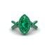 Emerald Marquise Split Shank Engagement Ring - Carly No. 21 image 2