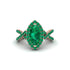 Emerald Marquise Split Shank Engagement Ring - Carly No. 20 image 2
