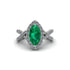 Emerald Marquise Split Shank Engagement Ring - Carly No. 6 image 2