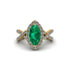 Emerald Marquise Split Shank Engagement Ring - Carly No. 4