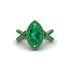 Emerald Marquise Split Shank Engagement Ring - Carly No. 19 image 2