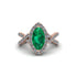 Emerald Marquise Split Shank Engagement Ring - Carly No. 5