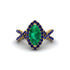 Emerald Marquise Split Shank Engagement Ring - Carly No. 64 image 2