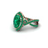 Emerald Marquise Split Shank Engagement Ring - Carly No. 20