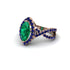 Emerald Marquise Split Shank Engagement Ring - Carly No. 65