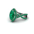 Emerald Marquise Split Shank Engagement Ring - Carly No. 21