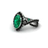 Emerald Marquise Split Shank Engagement Ring - Carly No. 36 image 3