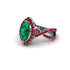 Emerald Marquise Split Shank Engagement Ring - Carly No. 51 image 3