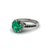 Emerald Milgrain Engagement Ring - Yara No. 36