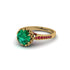 Emerald Milgrain Engagement Ring - Yara No. 49