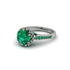 Emerald Milgrain Engagement Ring - Yara No. 21