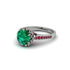 Emerald Milgrain Engagement Ring - Yara No. 51