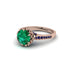 Emerald Milgrain Engagement Ring - Yara No. 65