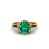 Emerald Milgrain Engagement Ring - Yara No. 34