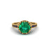 Emerald Milgrain Engagement Ring - Yara No. 64