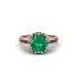 Emerald Milgrain Engagement Ring - Yara No. 65