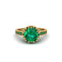 Emerald Milgrain Engagement Ring - Yara No. 19