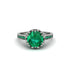 Emerald Milgrain Engagement Ring - Yara No. 21