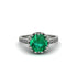 Emerald Milgrain Engagement Ring - Yara No. 6