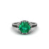 Emerald Milgrain Engagement Ring - Yara No. 36