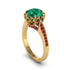 Emerald Milgrain Engagement Ring - Yara No. 49