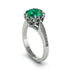 Emerald Milgrain Engagement Ring - Yara No. 6