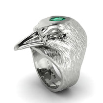 Emerald Raven Men's Fashion Ring - Maverick No. 6 image 1