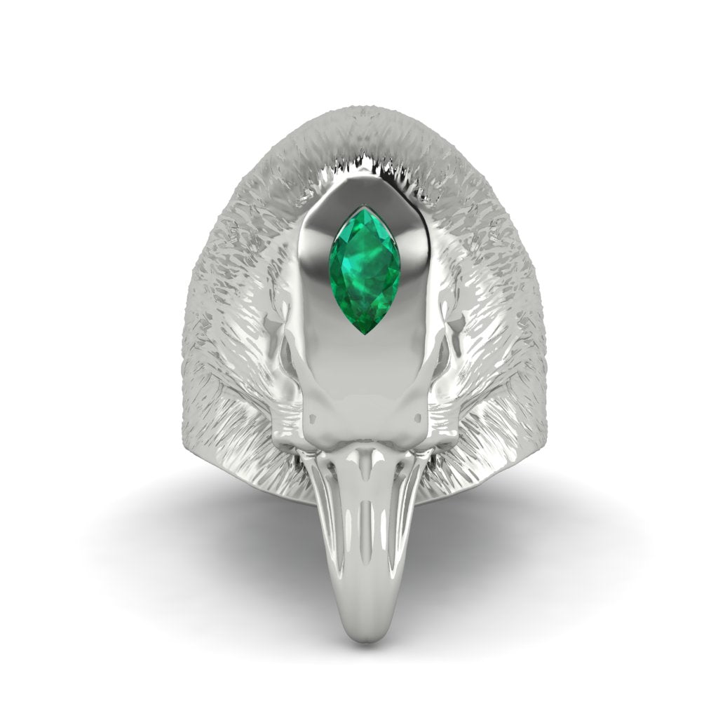 Emerald Raven Men's Fashion Ring - Maverick No. 6