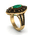 Emerald Three Layer Halo Marquise Ring - Destiny No. 34