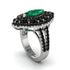 Emerald Three Layer Halo Marquise Ring - Destiny No. 36 image 2