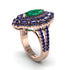 Emerald Three Layer Halo Marquise Ring - Destiny No. 65 image 2