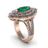 Emerald Three Layer Halo Marquise Ring - Destiny No. 5 image 2