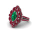 Emerald Three Layer Halo Marquise Ring - Destiny No. 51 image 3