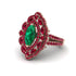 Emerald Three Layer Halo Marquise Ring - Destiny No. 50