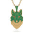 Emerald Wolf Spirit Pendant - Gabriel No. 25