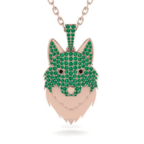 Emerald Wolf Spirit Pendant (14)