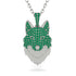 Emerald Wolf Spirit Pendant - Gabriel No. 21
