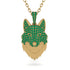 Emerald Wolf Spirit Pendant - Gabriel No. 19