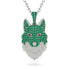 Emerald Wolf Spirit Pendant - Gabriel No. 27