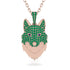 Emerald Wolf Spirit Pendant - Gabriel No. 29