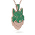 Emerald Wolf Spirit Pendant - Gabriel No. 20