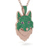 Emerald Wolf Spirit Pendant - Gabriel No. 29