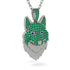 Emerald Wolf Spirit Pendant - Gabriel No. 30