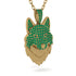 Emerald Wolf Spirit Pendant - Gabriel No. 19